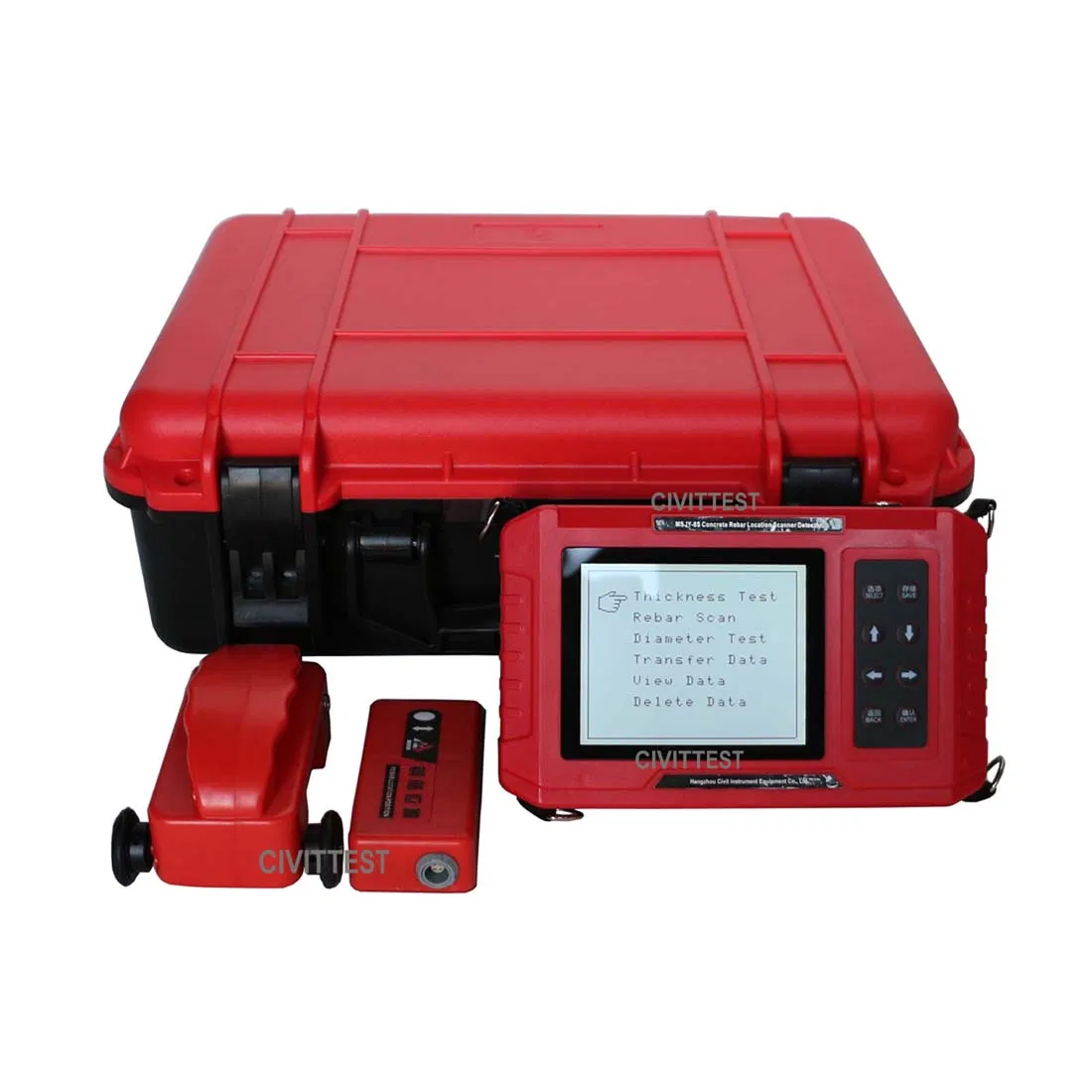 Localizzatore di test di posizione dell'armatura metallica di copertura in calcestruzzo di tipo integrato automatico