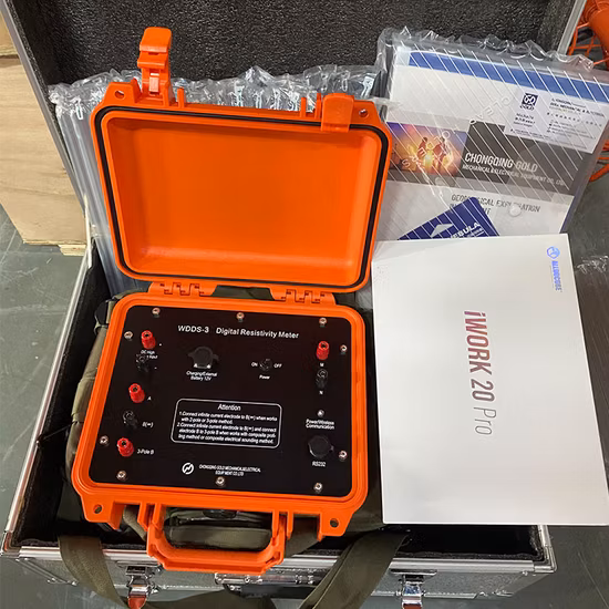 Rilevatore di acque sotterranee Attrezzatura geofisica 2D Terrametro con suono elettrico verticale